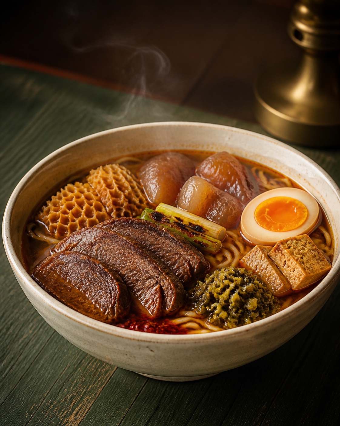 八寶聚村炙火牛頰麵概念料理照